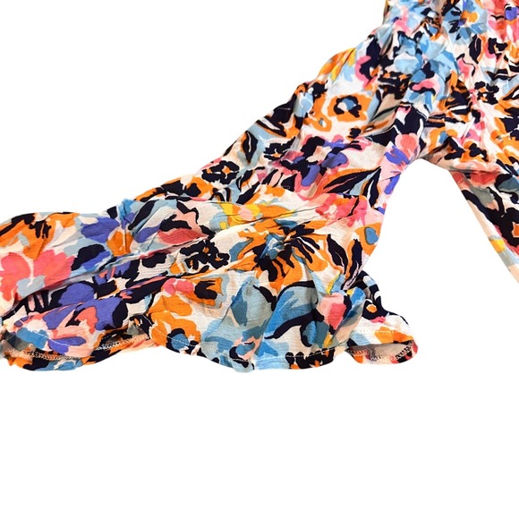 Anne Cole Floral Swim Cover-Up M/L Women's Multi Color Beach Tunic Dress NWT - Picture 3 of 8